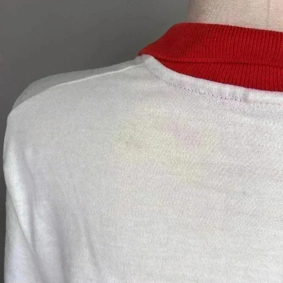 Champion OSU Ohio State Vintage Polo Red White Buckeyes Bucks OH-IO Sz Large - Picture 4 of 6